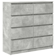 vidaXL Sideboard Concrete Grey 100x35x99 cm Engineered Wood storage cabinet