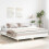 VidaXL vidaXL Bed Frame No Mattress White 200x200 cm Engineered Wood 3