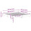 VidaXL vidaXL Bed Frame No Mattress White 200x200 cm Engineered Wood 4