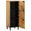 VidaXL vidaXL Highboard Brown 40x33x110 cm Solid Wood Mango side cabinet 2