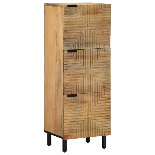VidaXL vidaXL Highboard Brown 40x33x110 cm Solid Wood Mango side cabinet