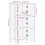 VidaXL vidaXL Highboard Brown 40x33x110 cm Solid Wood Mango side cabinet 10