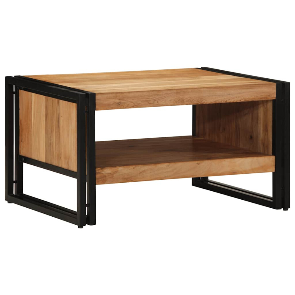 Vidaxl Coffee Table 70X50x38 Cm Solid Wood Acacia Side Table Living Room Table