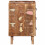 VidaXL vidaXL Bedside Cabinet 2 pcs 37x32x50 cm Solid Wood Reclaimed bedside table 3