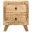 VidaXL vidaXL Bedside Cabinet 40x32x46 cm Solid Wood Rough Mango bedside table 2