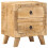 VidaXL vidaXL Bedside Cabinet 40x32x46 cm Solid Wood Rough Mango bedside table 1