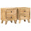 VidaXL vidaXL Bedside Cabinet 2 pcs 40x32x46 cm Solid Wood Rough Mango bedside table 1