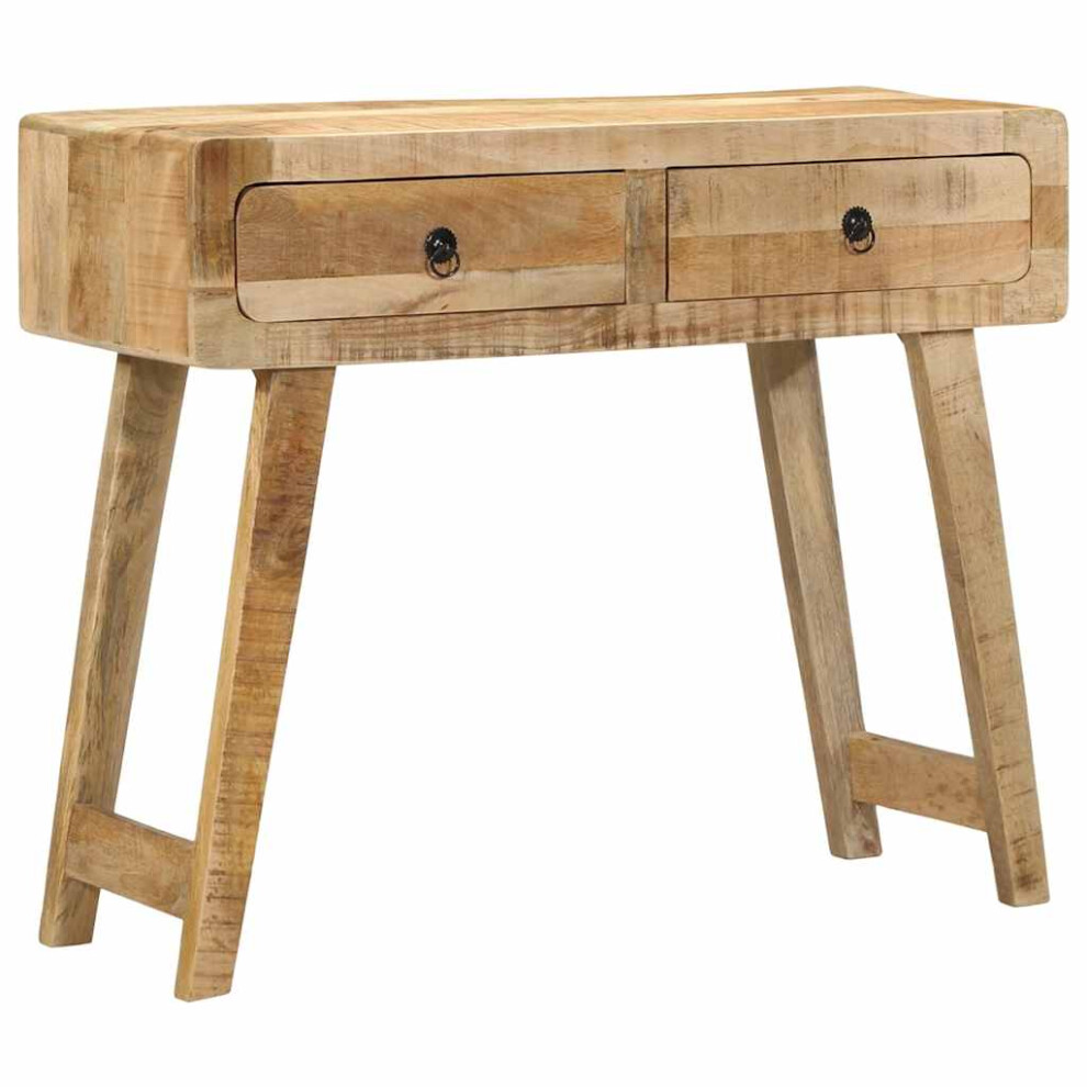Vidaxl Console Table 90X32x75 Cm Solid Wood Rough Mango Sofa Table