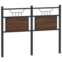 vidaXL Headboard Brown Oak 120 cm Engineered Wood and Steel bed headboard