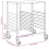 VidaXL vidaXL Tablettwagen mit 12 GN-Behältern 75x55x87 cm Edelstahl 10