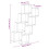 VidaXL vidaXL Wall Cube Shelf Storage Floating Shelf Artisan Oak Engineered Wood 4