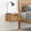 VidaXL vidaXL Wall-mounted Bedside Cabinet Bed Table Bedside Wall Unit Artisan Oak 3