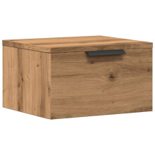 vidaXL Wall-mounted Bedside Cabinet Bed Table Bedside Wall Unit Artisan Oak