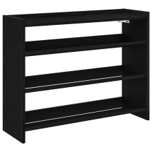 vidaXL Shoe Rack Black 80x25x62 cm Engineered Wood shoe storage shoe shelf