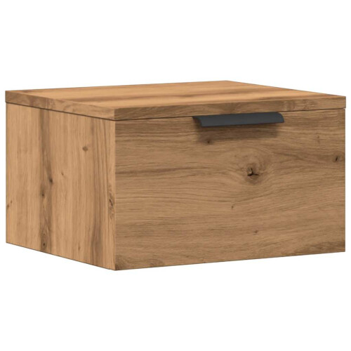 VidaXL vidaXL Wall-mounted Bedside Cabinet Bed Table Bedside Wall Unit Artisan Oak 1