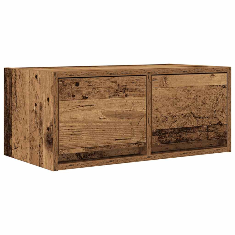 Vidaxl Tv Cabinet Old Wood 60X31x25.5 Cm Engineered Wood Tv Bench Hifi Cabinet
