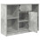 VidaXL vidaXL Sideboard with Drawer Concrete Grey 101x35x76 cm Engineered Wood 5