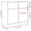 VidaXL vidaXL Sideboard with Drawer Concrete Grey 80x34x76 cm Engineered Wood 2