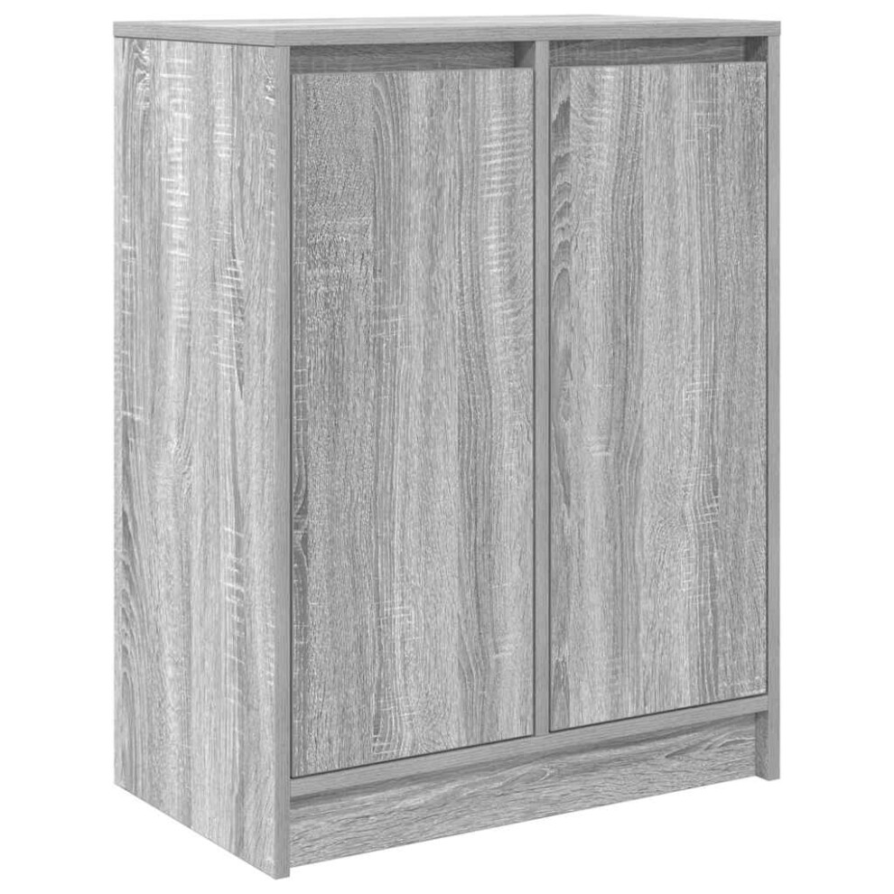 Vidaxl Sideboard Grey Sonoma 57X34x76 Cm Engineered Wood Storage Cabinet