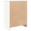 VidaXL vidaXL Sideboard White 57x34x76 cm Engineered Wood storage cabinet 8