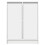 VidaXL vidaXL Sideboard White 57x34x76 cm Engineered Wood storage cabinet 6