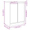 VidaXL vidaXL Sideboard White 57x34x76 cm Engineered Wood storage cabinet 4