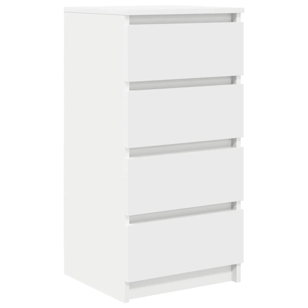 Vidaxl Sideboard White 37.5X35x76 Cm Engineered Wood Storage Cabinet