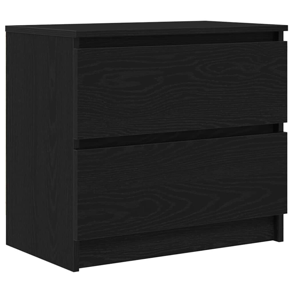 vidaXL TV Cabinet Black 60x35x54 Cm Engineered Wood Tv Stand Tv Stand Cabinet