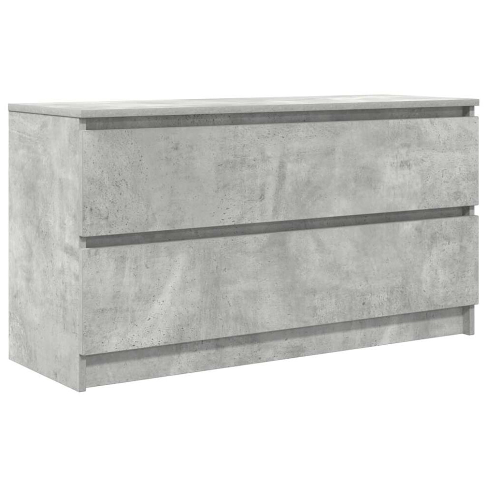 vidaXL TV Cabinet Concrete Grey 100x35x54 Cm Engineered Wood Tv Stand