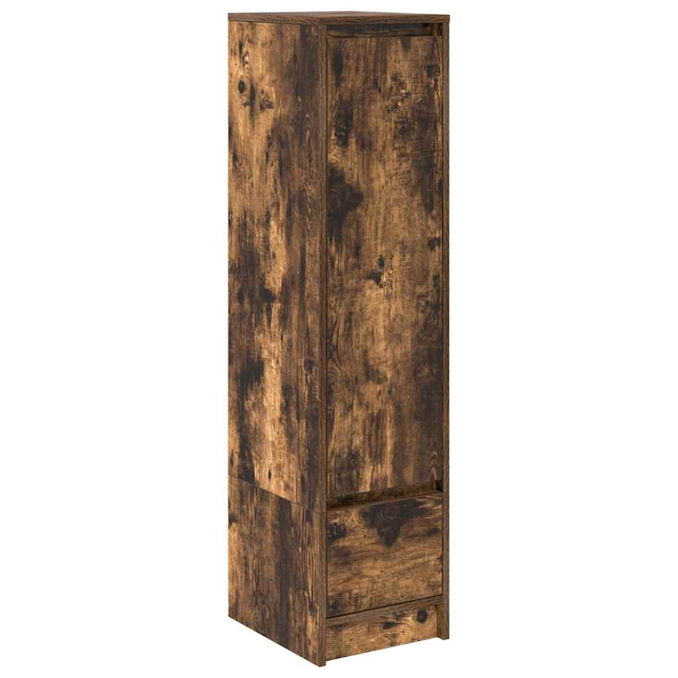 Vidaxl Highboard Smoked Oak 29.5X34x119.5 Cm Engineered Wood Cabinet