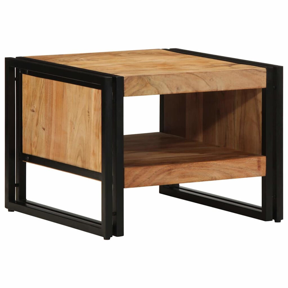 Vidaxl Coffee Table 50X50x38 Cm Solid Wood Acacia Side Table Living Room Table