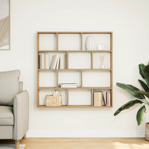 VidaXL vidaXL Wall Cube Shelf 12 Compartments Artisian Oak Engineered Wood 2