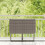 VidaXL vidaXL Gartentisch Klappbar Grau 90x51x75 cm Poly Rattan 3