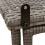 VidaXL vidaXL Gartentisch Klappbar Grau 90x51x75 cm Poly Rattan 8