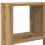 VidaXL vidaXL Wall Cube Shelf 12 Compartments Artisian Oak Engineered Wood 8