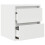 VidaXL vidaXL Wall-mounted Bedside Cabinets 2 pcs White 38x34x40 cm bedside table 6