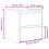 VidaXL vidaXL Wall-mounted Bedside Cabinets 2 pcs White 38x34x40 cm bedside table 4