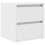 VidaXL vidaXL Wall-mounted Bedside Cabinets 2 pcs White 38x34x40 cm bedside table 5