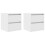 VidaXL vidaXL Wall-mounted Bedside Cabinets 2 pcs White 38x34x40 cm bedside table 2