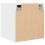 VidaXL vidaXL Wall-mounted Bedside Cabinets 2 pcs White 38x34x40 cm bedside table 9