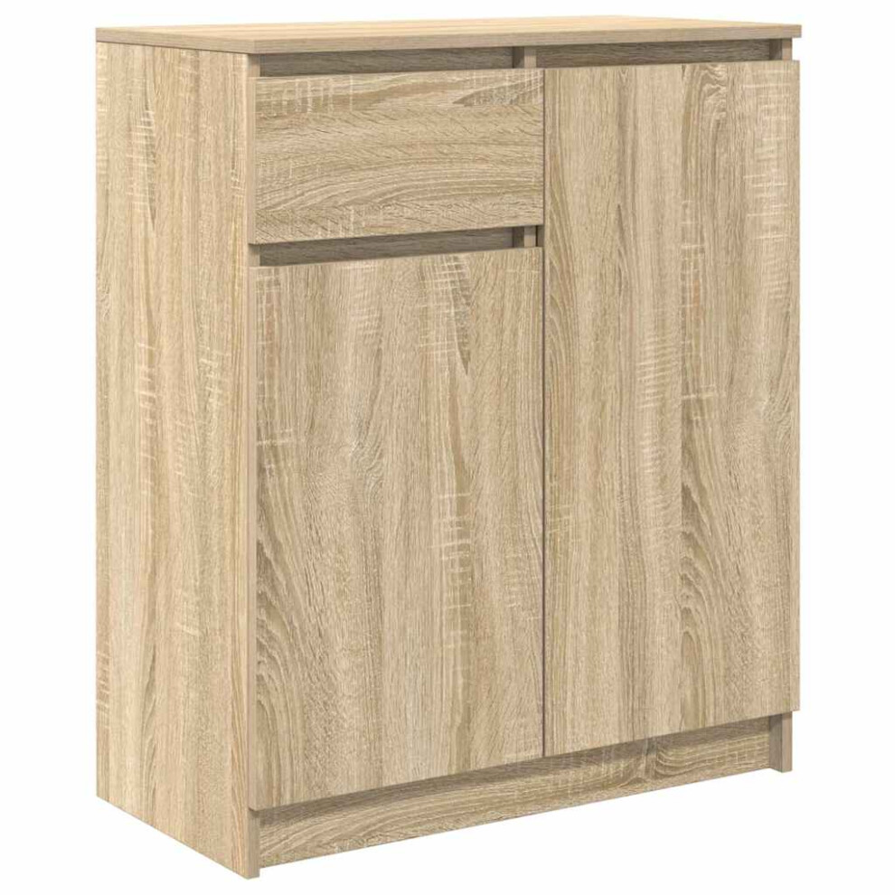 vidaXL Sideboard with Drawer Sonoma Oak 71x35x84 cm Engineered Wood-image-OPC-PFZBK2G-NEW