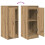 VidaXL vidaXL Sideboard Artisan-Eiche 29,5x34x76 cm Holzwerkstoff 9