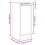 VidaXL vidaXL Sideboard Artisan-Eiche 29,5x34x76 cm Holzwerkstoff 4