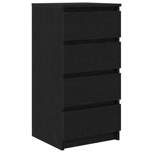 VidaXL vidaXL Sideboard Schwarz Eichen-Optik 37,5x35x76 cm Holzwerkstoff 1