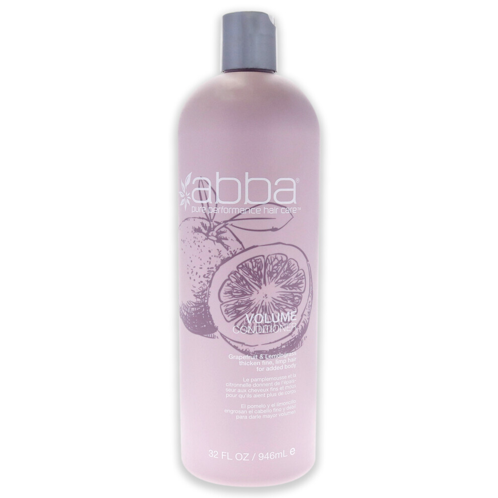 Abba Unisex Volume Conditioner For 32 Oz Conditioner