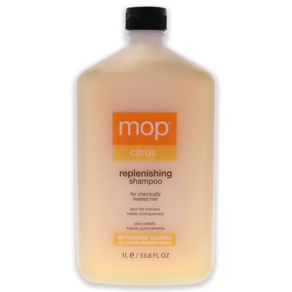 Mop Citrus Replenishing Shampoo No Parabens No Sulfates Citrus 33.8 Fl. Oz.