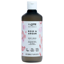 Naturals Duschgel – Rose und Argan von I Love Cosmetics für Damen – 16,9 oz Duschgel