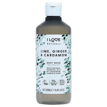 I Love Cosmetics Naturals Body Wash - Lime Ginger and Cardamon For Women 16.9 oz Body Wash