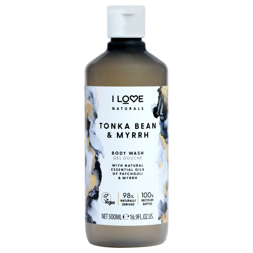 I Love Cosmetics Naturals Body Wash - Tonka Bean and Myrrh For Women 16.9 oz Body Wash