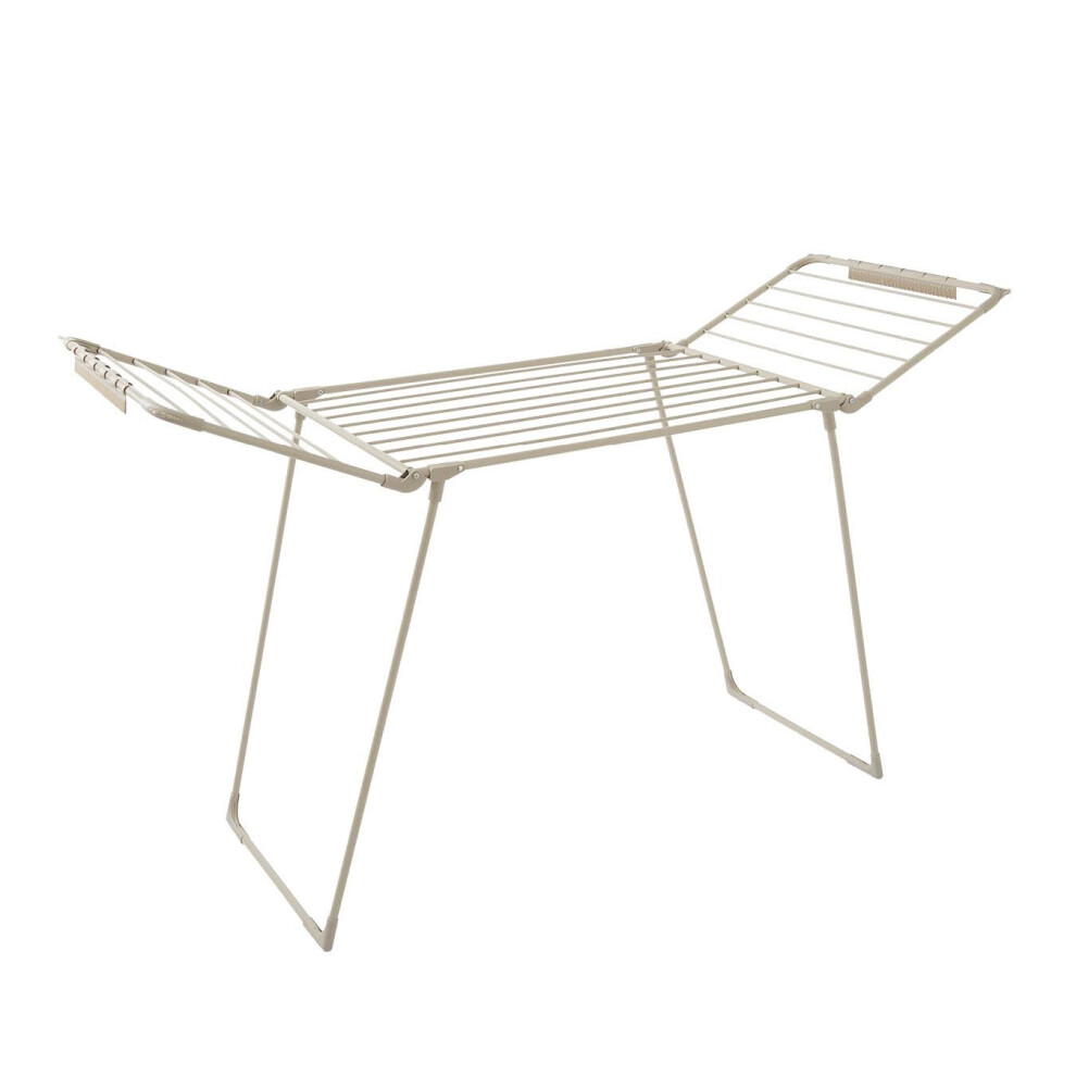 Tower Unisex Beige T873023msh Winged Airer W/ 27 Clip Slots, 4 Hanging Slots, Flat Top & Two Side Wings, Foldable Design, Anti-Slip Feet, Weight Capacity 15Kg - Image 4